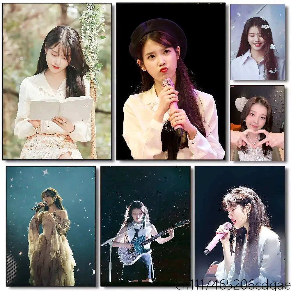 FOR IU Poster Wall Art Posters, Texture Paintings, Ideal Gift for Room Decoration