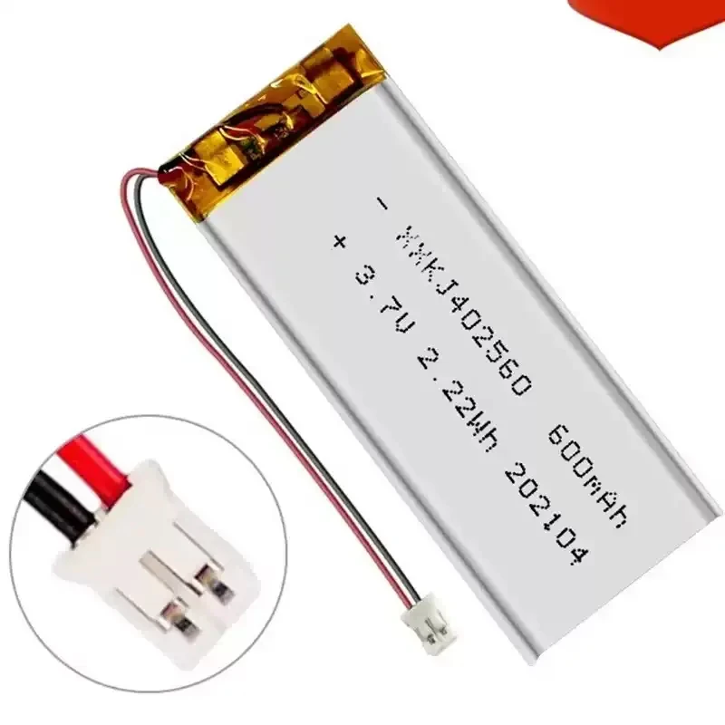 

10 шт./лот для XXKJ402560 402560 600 мАч 3.7В XXKJ402575 800 мАч, полимерный литиевый аккумулятор для сенсорного ночника