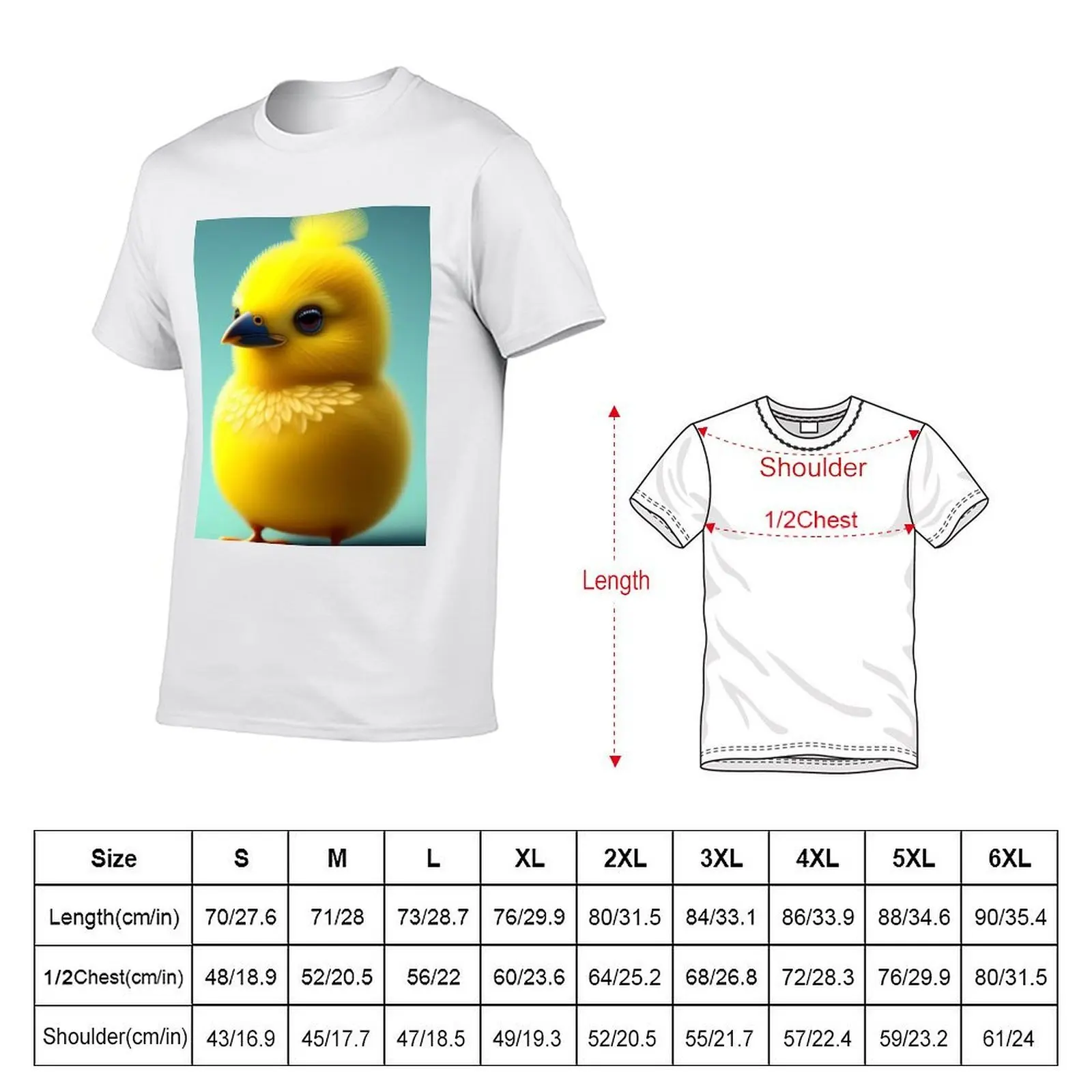 little yellow chick T-Shirt Short sleeve tee Aesthetic clothing black t shirts for men