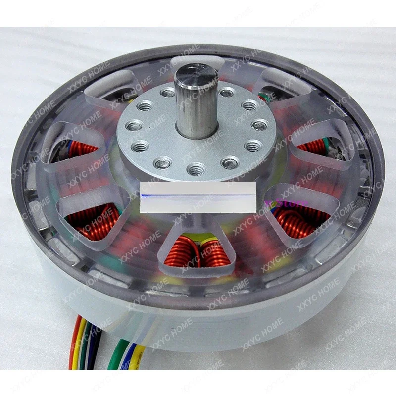 36V 200W DC brushless motor, disc type flat ultra-thin direct drive motor, sensor with Hall