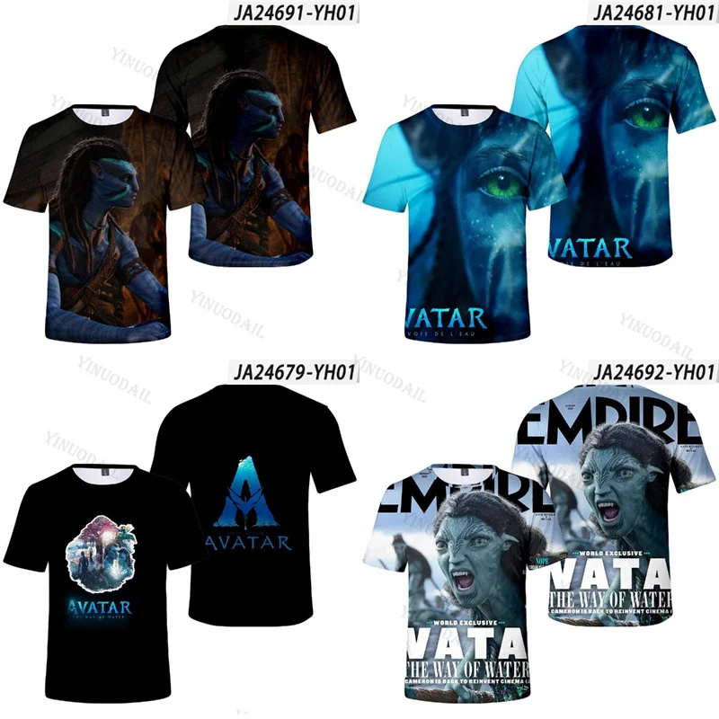 Аватар: путь воды, Детские футболки, футболки, футболки для мальчиков и девочек, Аниме фигурки, топы, детская одежда, Хэллоуин, рождественские подарки