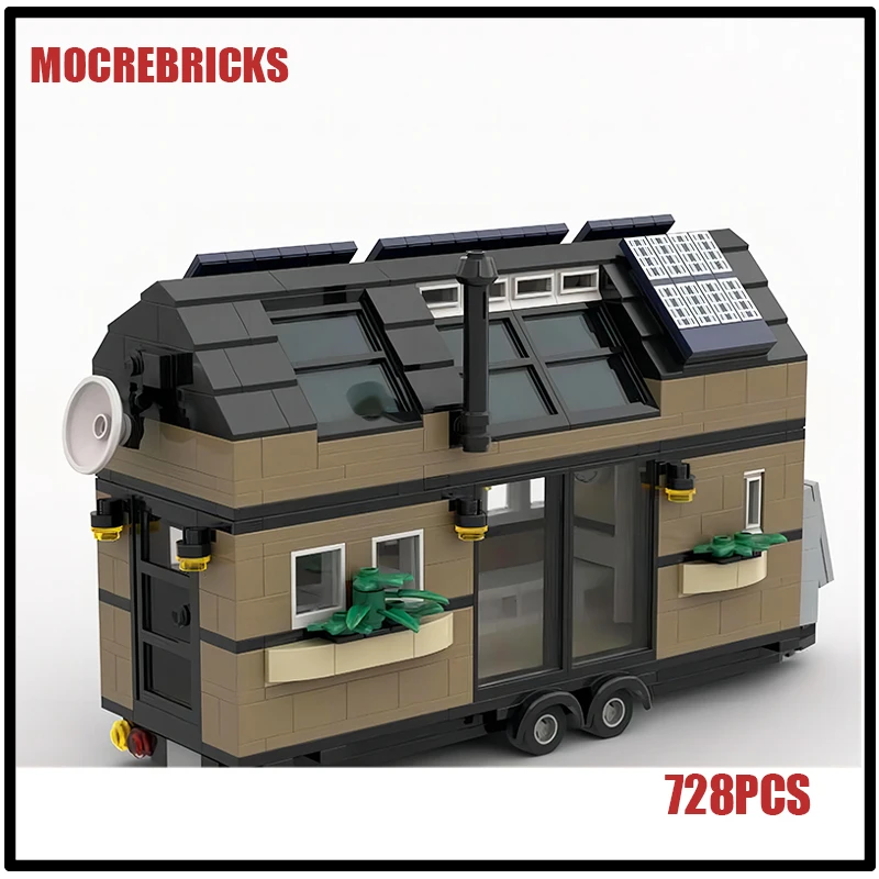 MOC City Railway Passenger Vehicle Tiny-houses treni Bundle Pack set tecnologia Building Blocks modello kid's Bricks Toys Gifts