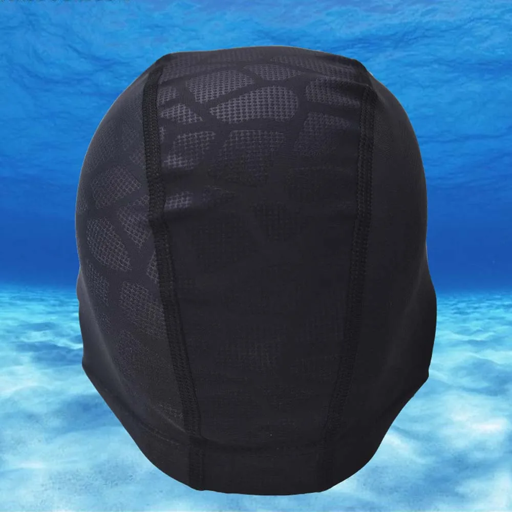 Durable Long Hair Adults Fabric Sports Waterproof Hat Turban Bathing Diving Hat Swim Pool Hat Ear Protect Swimming Caps