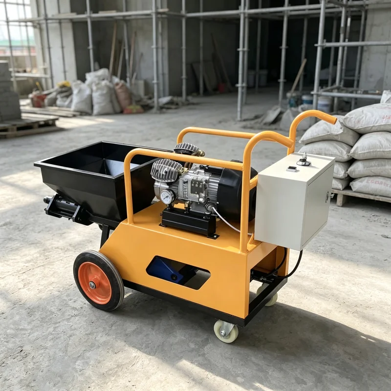 Mortar Spraying Machine Cement Plaster Sprayer Wall Render Tool for Home Improvement Brick Wall Construction