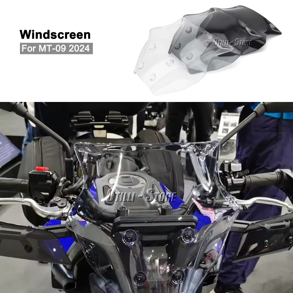 

Motorcycl Windshield Visor Deflector Touring Sports Windscreen Accessories For Yamaha MT-09 MT09 MT 09 mt09 2024