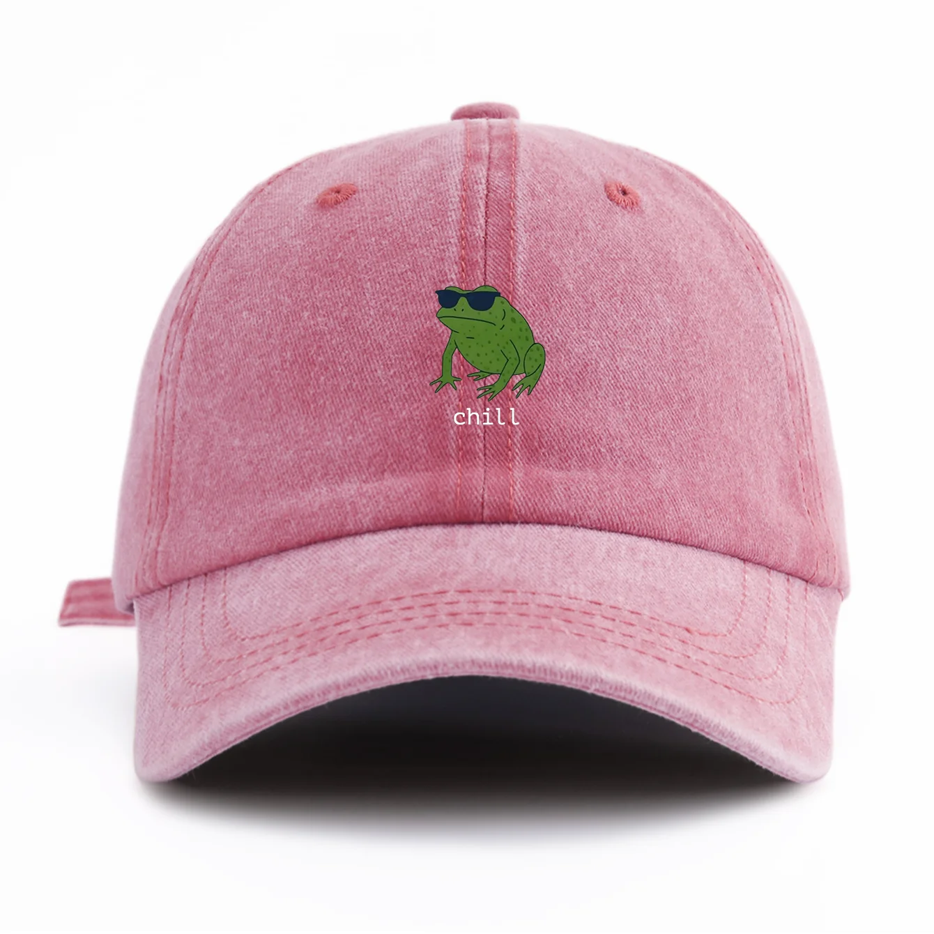 Boné de beisebol lavado com estampa fria para adultos, estilo retrô minimalista, casual, macio, ajustável, chapéu de pai, perfeito como presente, 1 peça