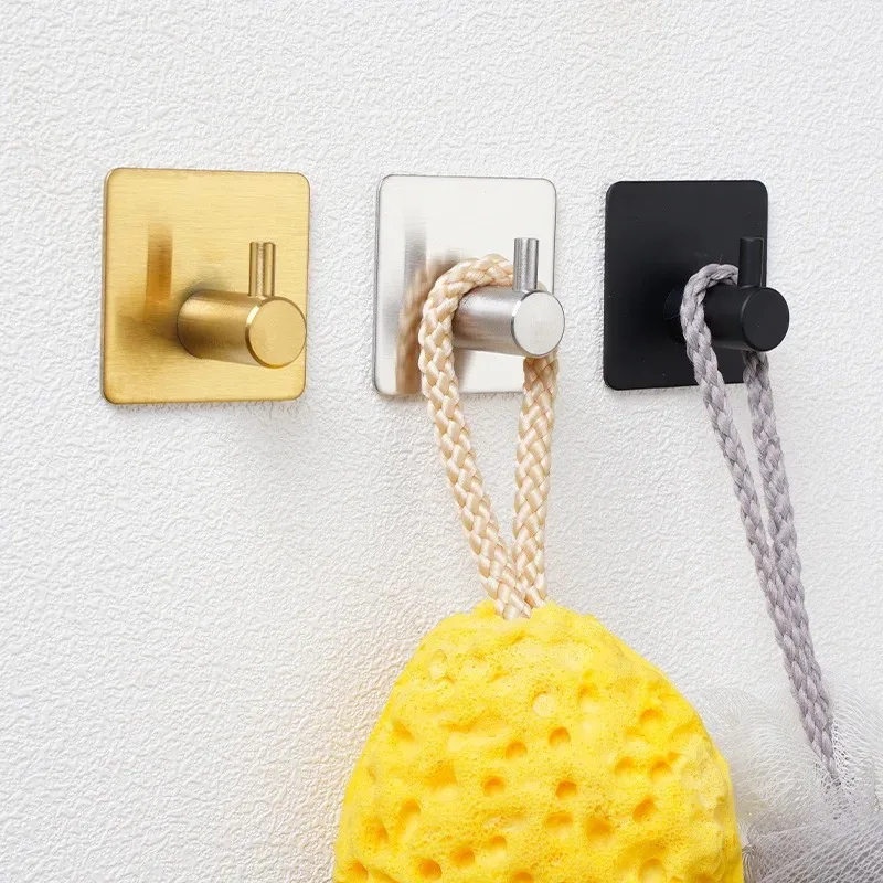 

Adhesive Wall Hooks Door Key Clothes Coat Hanger hook Bathroom Robe Towel Holder Organizer Hanging Hook Shelf Kitchen Hardware