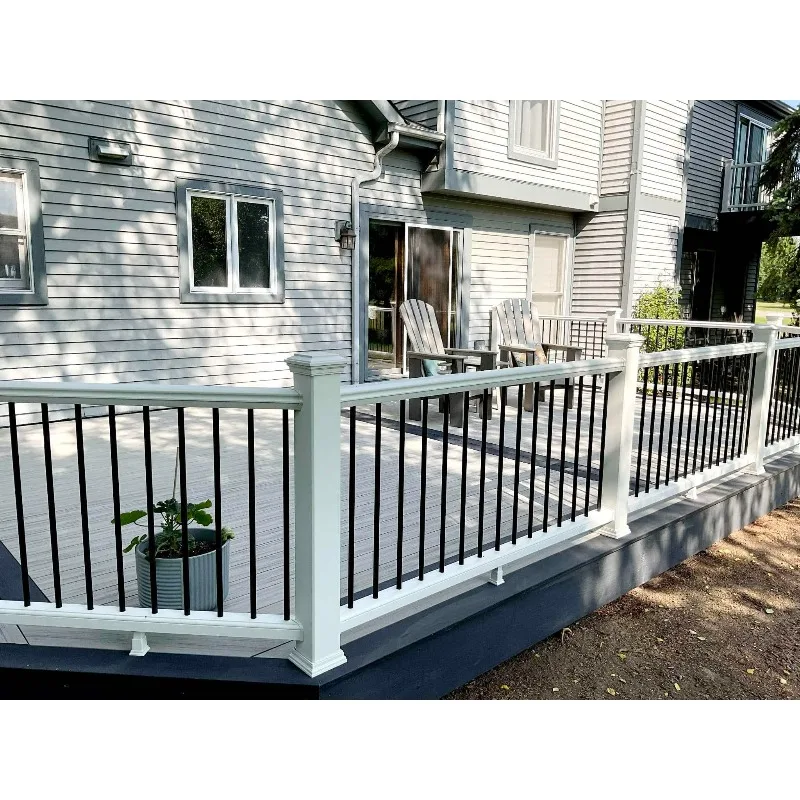 Современные перила из алюминиевого сплава по индивидуальному заказу для садов вилл и балконов/ лестниц, легко устанавливается, терраса во дворе