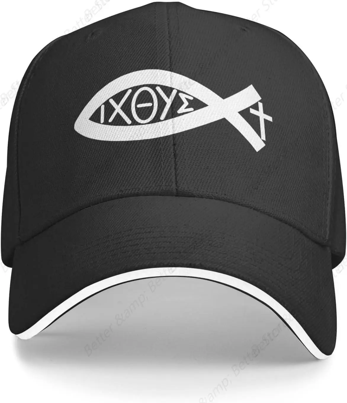 

Ichthys Jesus Christ Men Baseball Caps Peaked Cap Sun Shade Sunprotection Hat