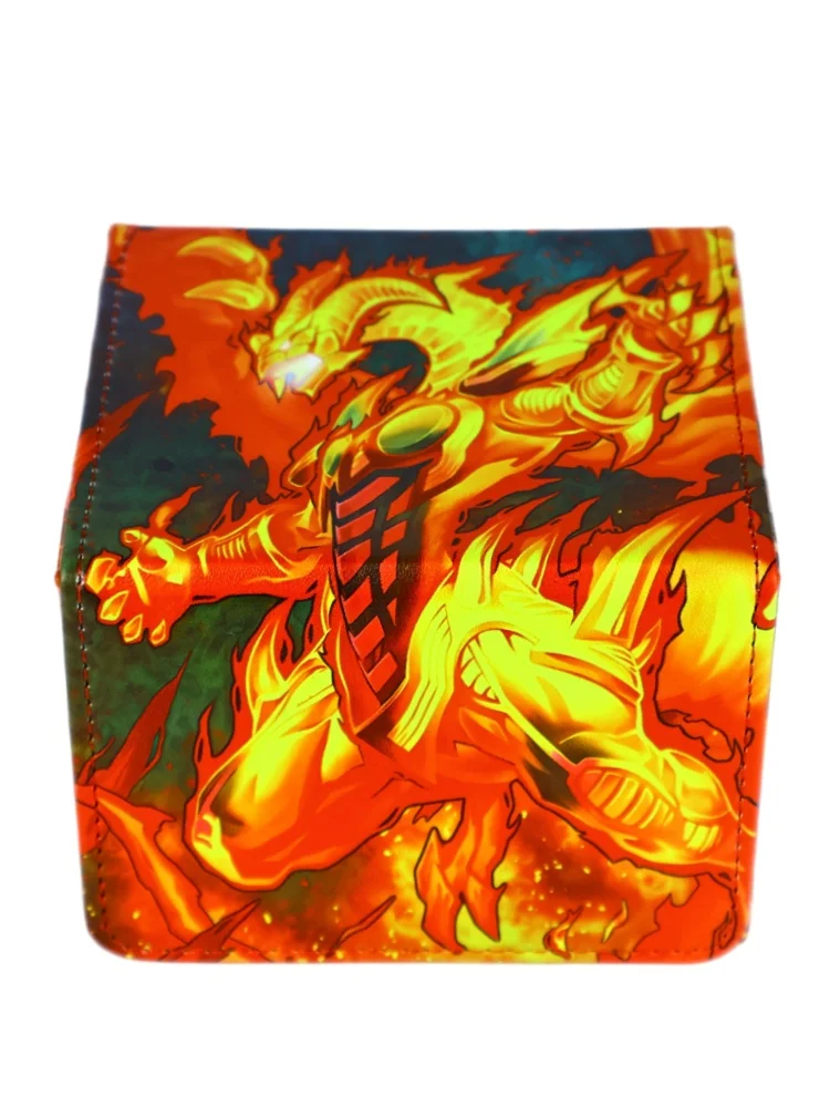 Yu-Gi-Oh! Red Dragon Archfiend/Assault Mode Kartenbox DIY Magnetische Klappdeckel Tyrant Red Dragon Archfiend Spielkarten-Aufbewahrungsbox
