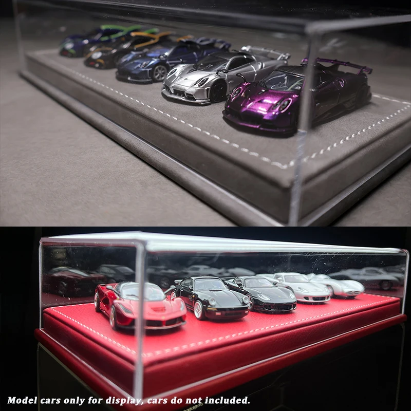 1/64 Model Car Premium Acrylic Display Box For 6 Cars Diorama Model Display Case Scene Toys Gifts For Collection(Without cars)