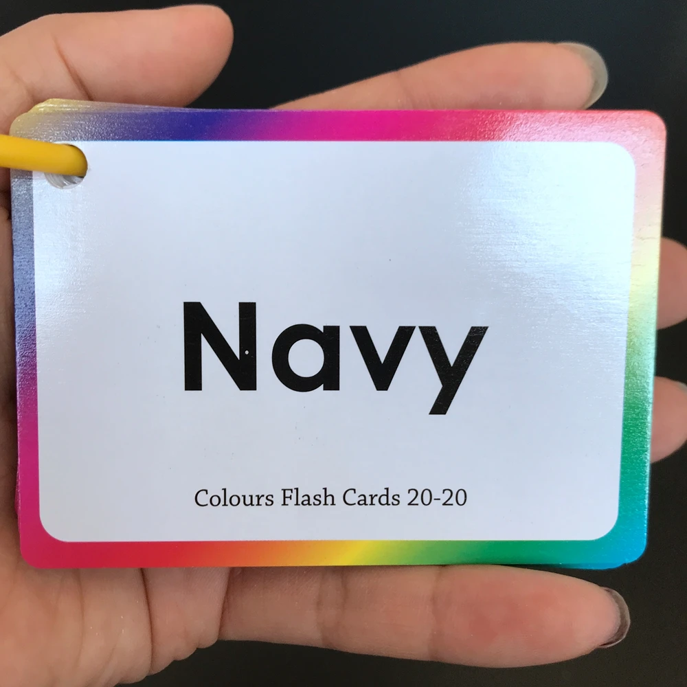 Jouets Montessori pour enfants, cartes Flash anglaises d'apprentissage précoce, jouets éducatifs pour enfants, Cognition en forme de carte de mot, jouet de couleur animale