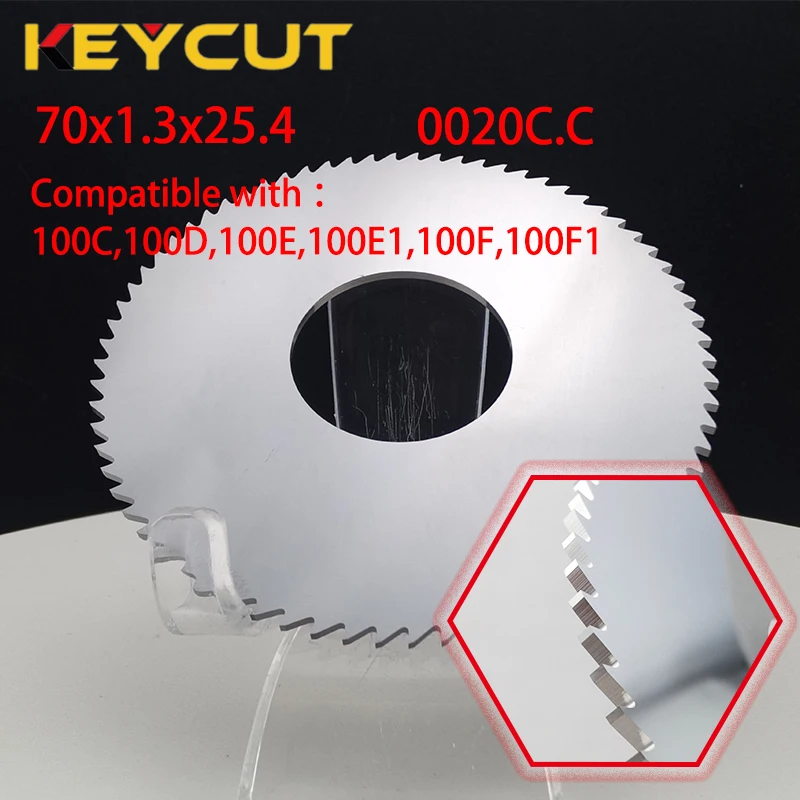 قاطع Wenxing 70x1.3x25.4 0020C.C من الكربيد يناسب Wenxing 100C 100D 100E 100E1 100F 100F1 أدوات الأقفال ما بعد البيع