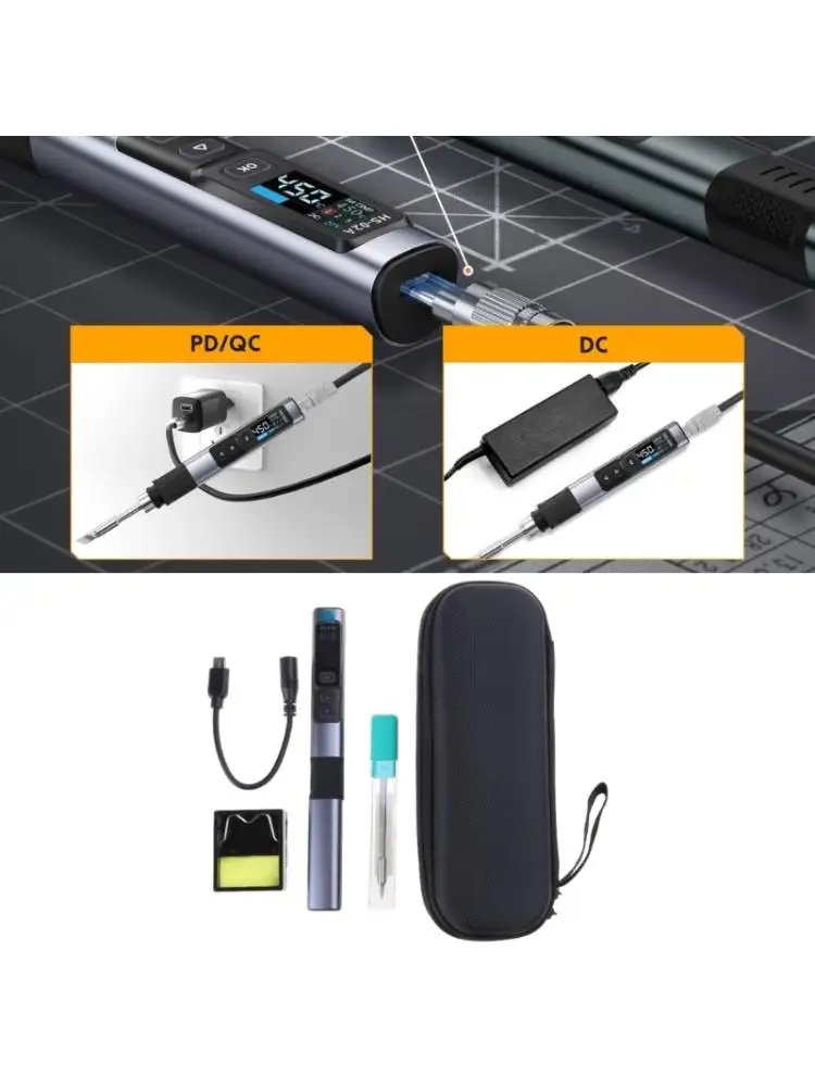 HS-02A Electric Soldering Iron Set Efficient 100W Power Adjustment Solder Iron for DIY Enthusiasts and Technicians Drop Shipping