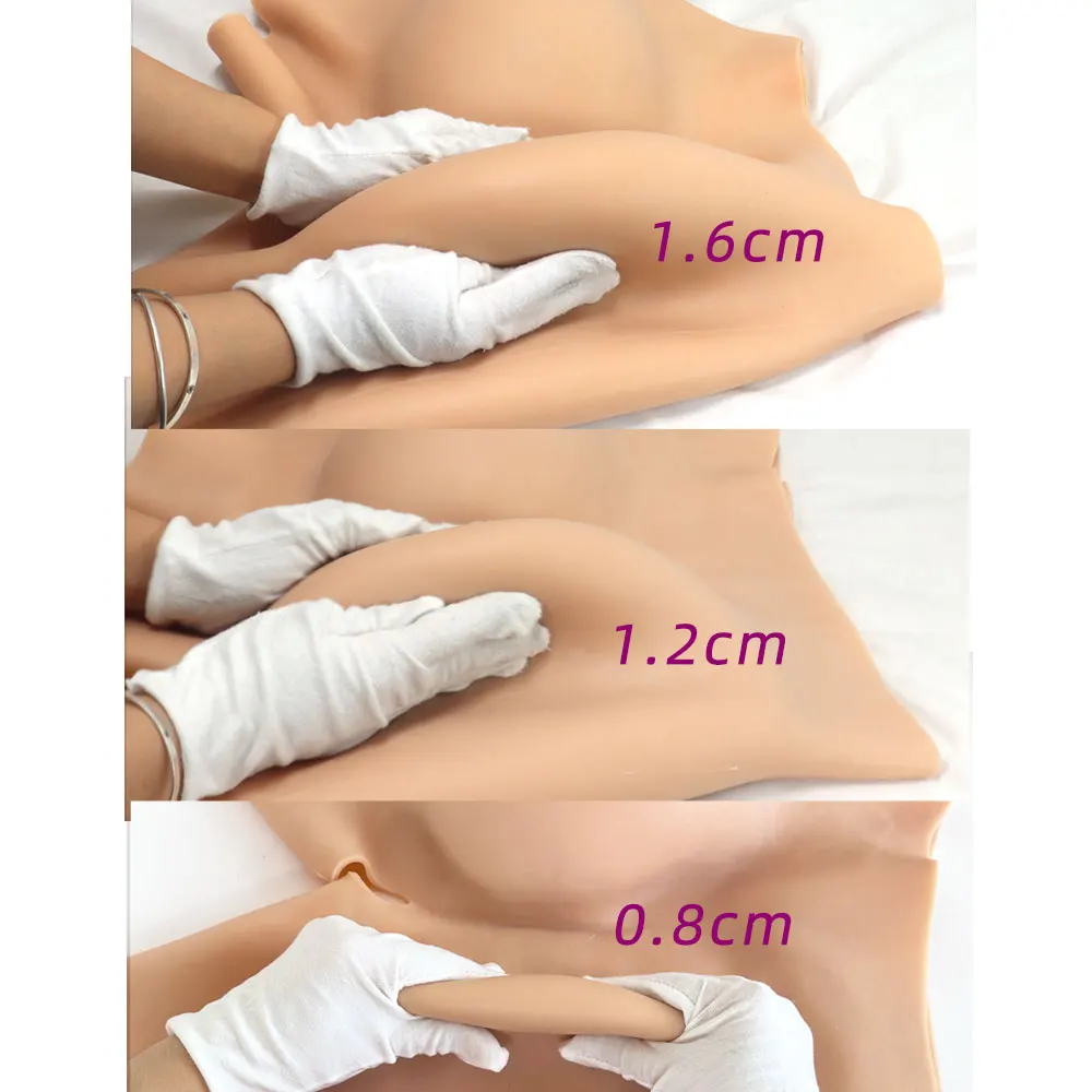 High Waist Silicone Pants Big Sexy Fake Buttocks 0.8/1.2/1.6cm thickness Hips Enhancement Shapewear for Woman Realistic Ass