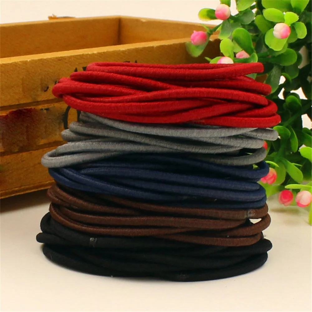 10pcs Cute Girl Ponytail Holder Hair Tie Thin Elastic Rubber Bands Hair Accessories For Girls Hair Elastics & Ties Scrunchies