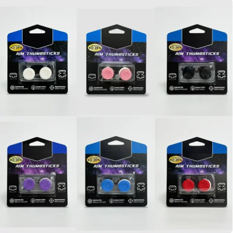 2pcs Silicone Thumb Grip for P5/P4 Joystick Booster Caps Game Controller Accessories Rocker Cap Pair Supports P4/P5