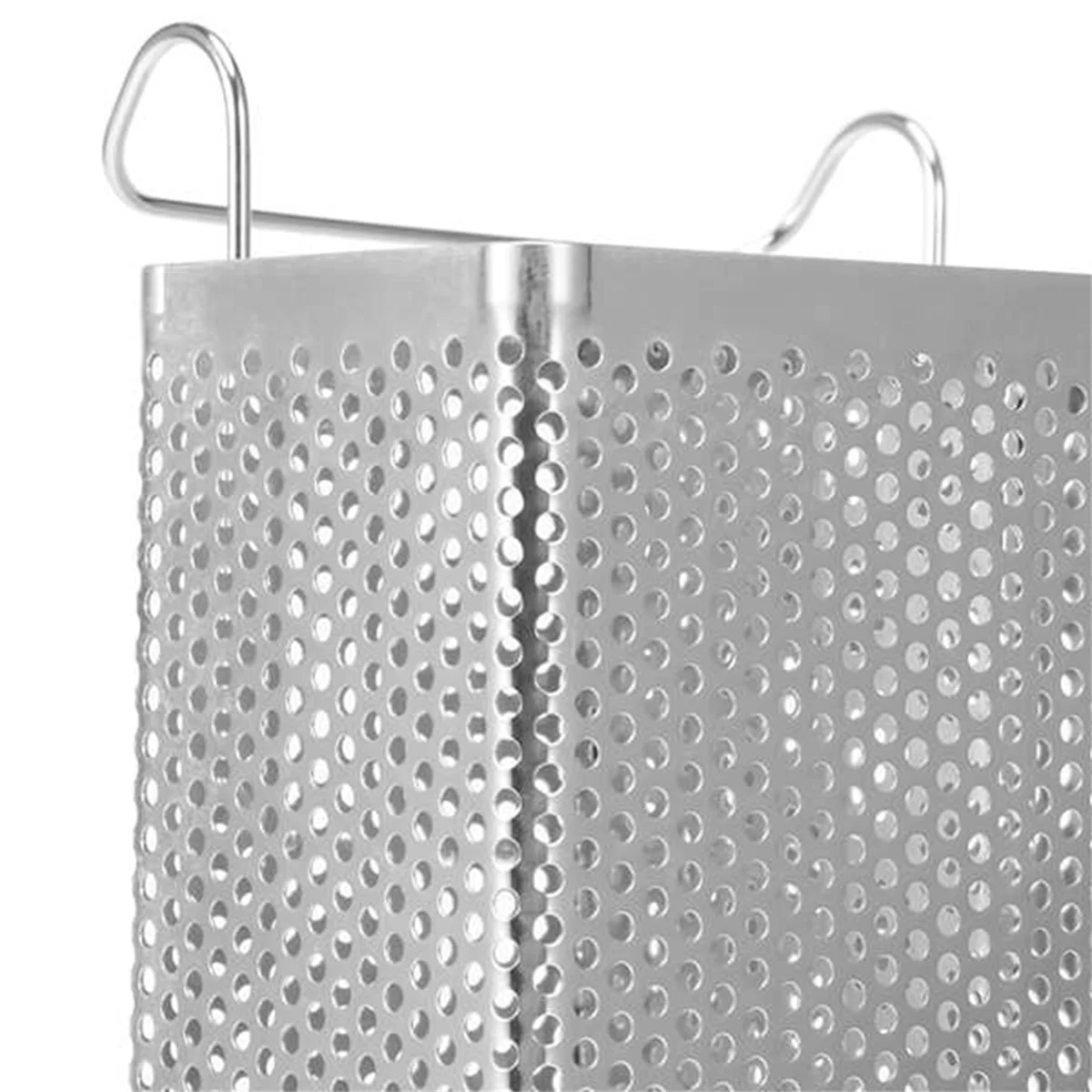 ABJZ 2PCS สแตนเลสสตีลผู้ถือตะเกียบแขวนช้อนส้อมตะกร้าอบแห้งบนโต๊ะอาหาร Drainer พร้อมตะขอเครื่องครัว