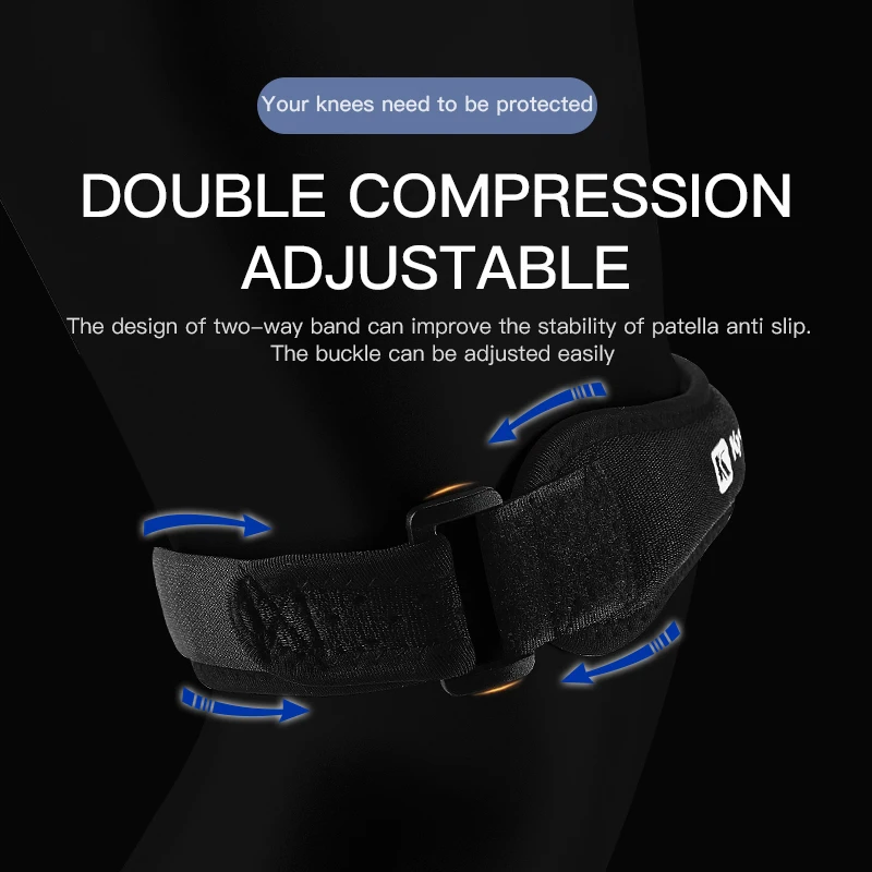 1Pcs Vilico Adjustable Knee Pad Pain Relief Patella Stabilizer Knee Brace Support for Hiking Football Basketball Running Sport