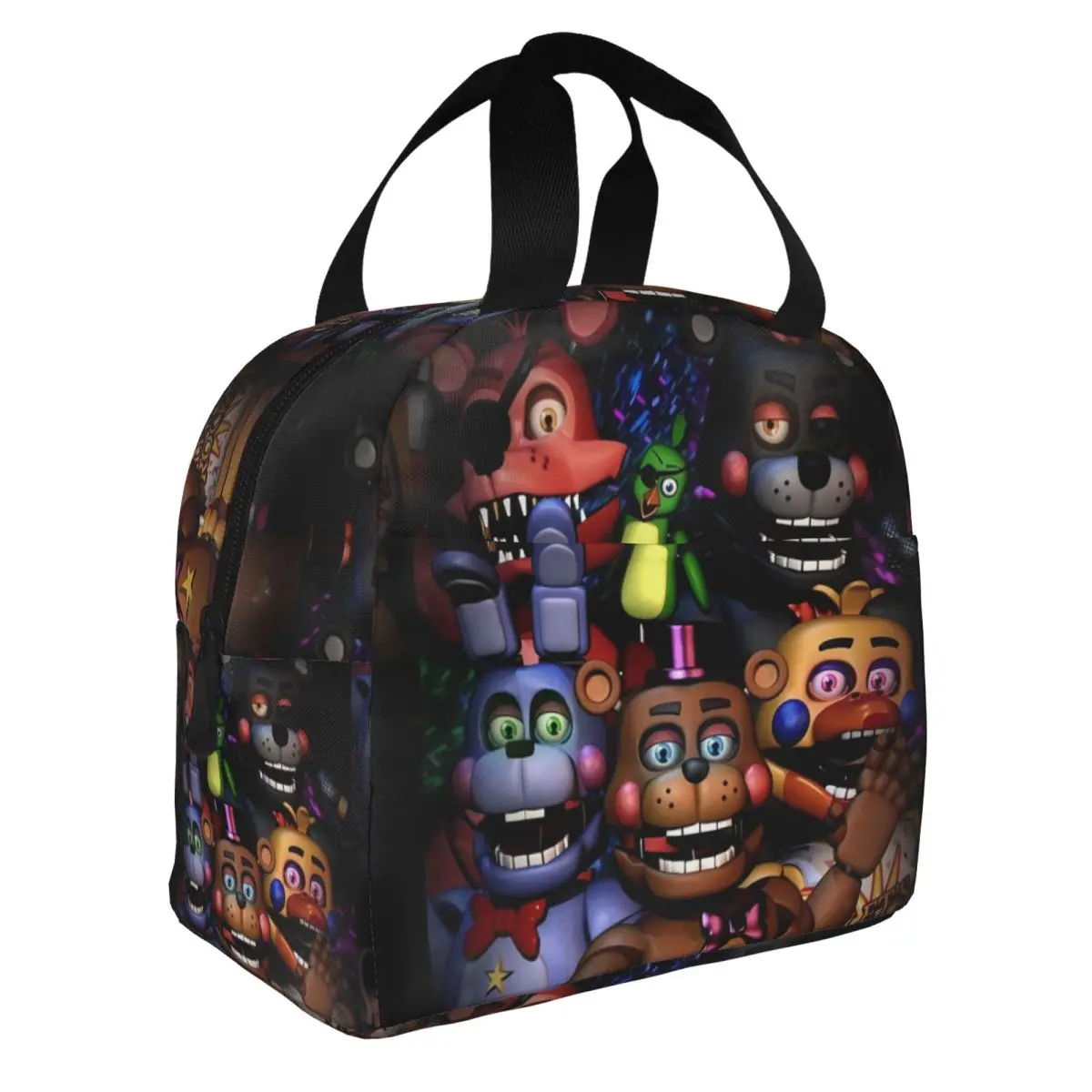 Custom Fnaf Security Breach Lunch Box Women Multifunction Cooler Thermal Food Insulated Lunch Bag Kids Portable