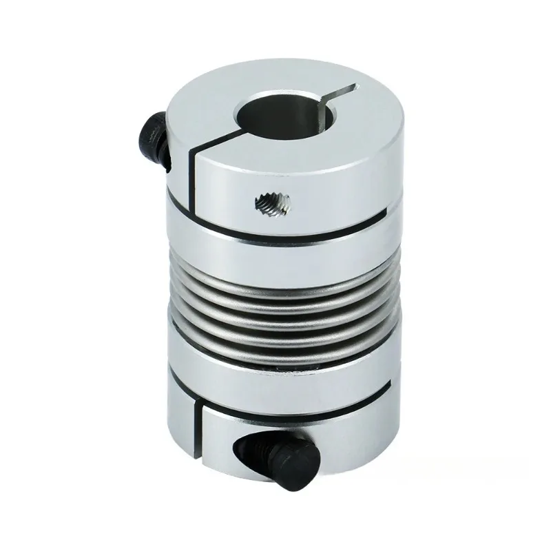 LB D32L48 Hole Diameter 6-15 Bellows Coupling Aluminum Alloy Encoder Step Servo Motor Screw  Elastic Flexible Coupling Cnc