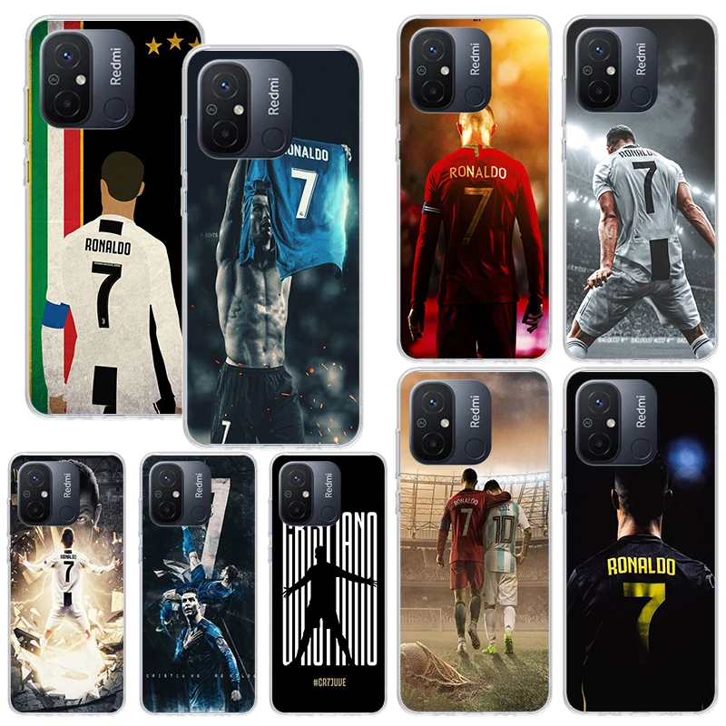 Football Superstar C-CR7 Phone Case For Xiaomi Redmi 12C 12 10C 10A 10 9C 9A 9T 9 8A 8 7A 7 6A 6 Pro K70 K40 K20 Fundas Back Cov