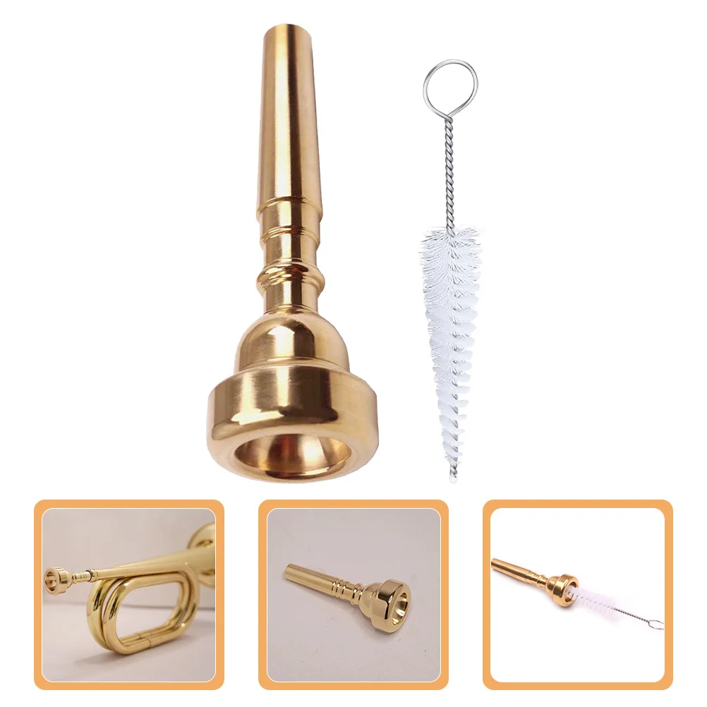 

1Set Trumpet Mouthpiece Replacement Copper Durable Cleaning Brush Horn Care Kit Trumpet Supplies Horn Mouthpiece