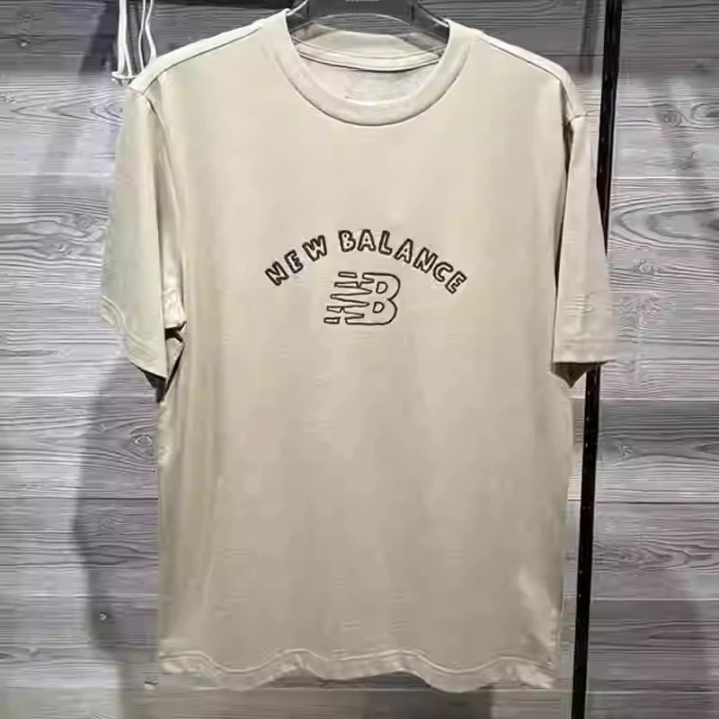 Модный тренд, новинка, летняя мужская и женская хлопковая футболка Balans с круглым вырезом и короткими рукавами, свободная повседневная дышащая спортивная футболка