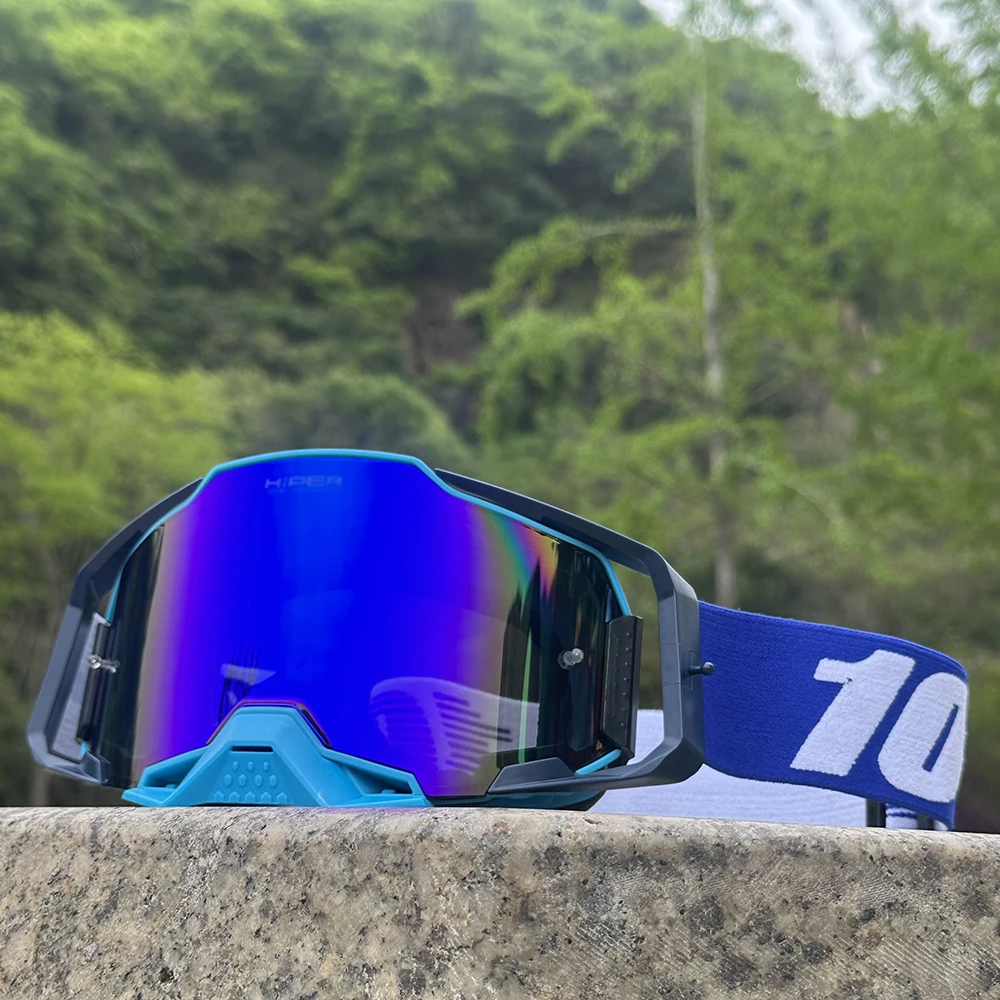 New Men Motocross Goggles Motorcycle Glasses Enduro Anti-fog Cycling Moto Dirt Bike MX MTB Riding Sunglasses HD Mirrored Lens - view 3