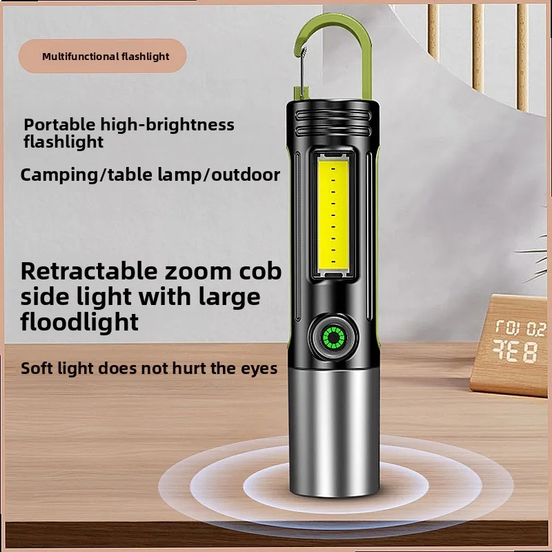 Rechargeable Super Bright LED Flashlight High Lumen Long Range Outdoor Camping Light Portable