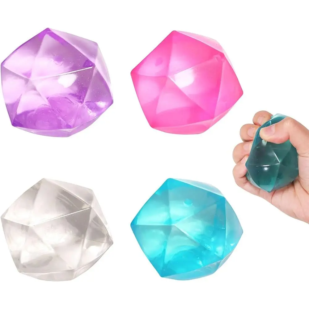 Bolas de cubitos de hielo para relajar la ansiedad y el estrés, juguete sensorial para ejercitar la mano, Color aleatorio