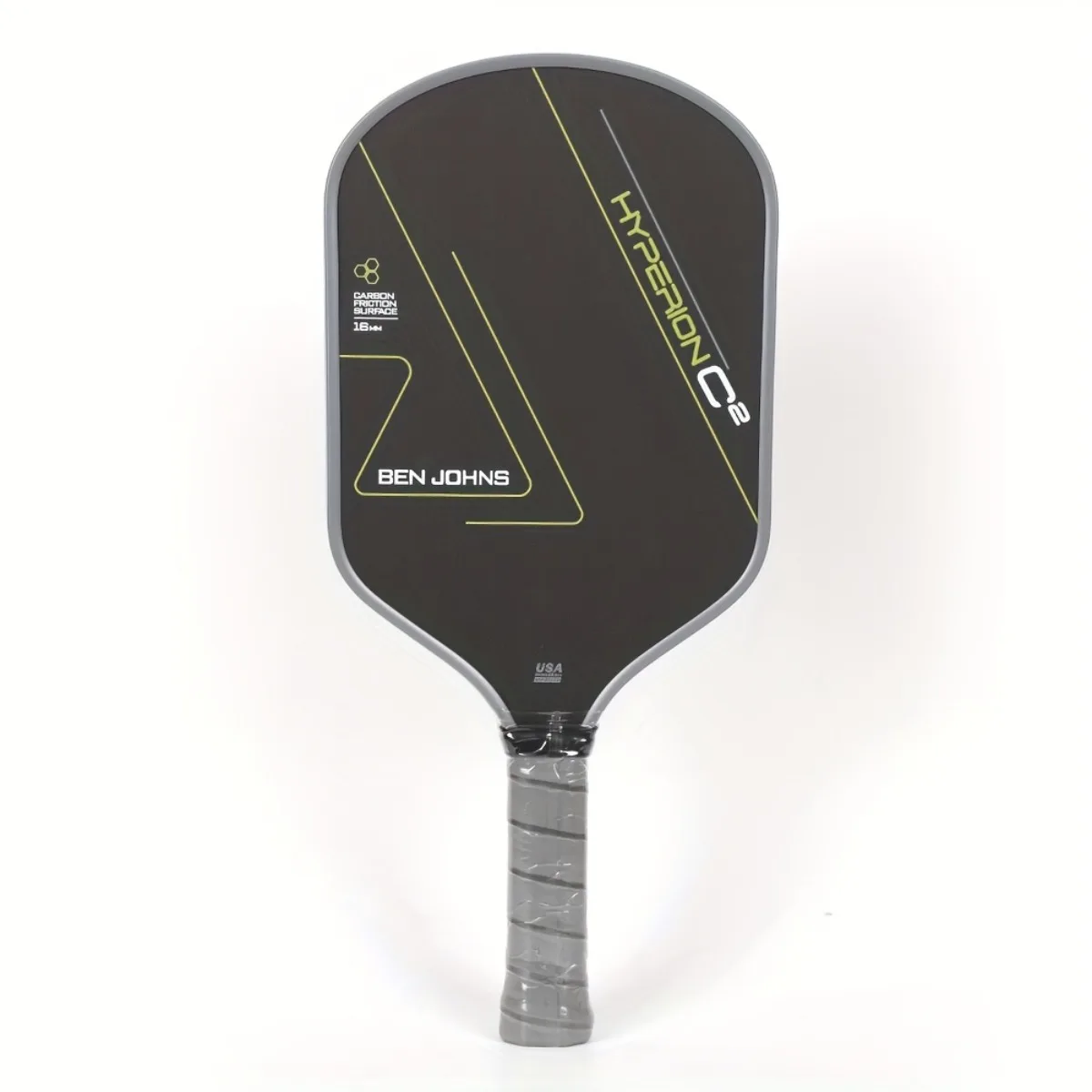 Ben John Super C2 Yellow Pickleball Paddle, 16mm Honeycomb Core, Matte Textured Surface, The Perfect Sports Gear