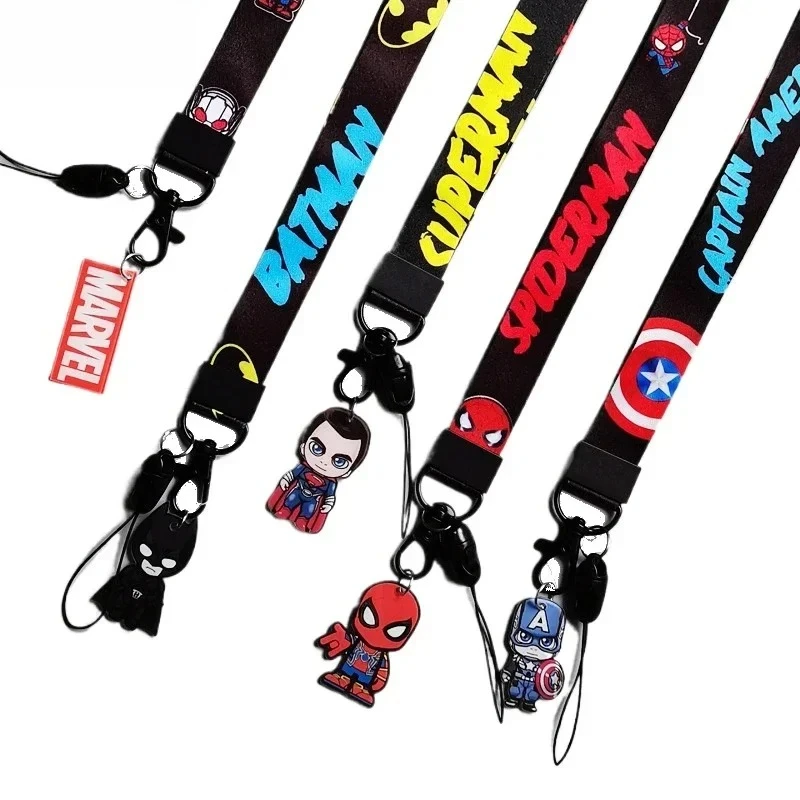 Marvel Spiderman Cordino Chiavi Figura Topolino Iron Man Avengers Cartoon Cellulare Cordino Ciondolo Portachiavi Giocattolo Regalo