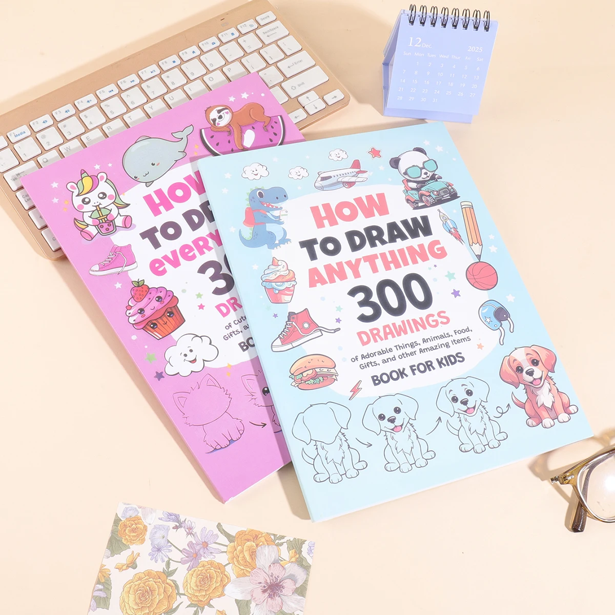 How To Draw Everything: 300 Drawings of Cute Stuff, Animals, Food, Gifts, and other Amazing Things | Coloring Book For Kids
