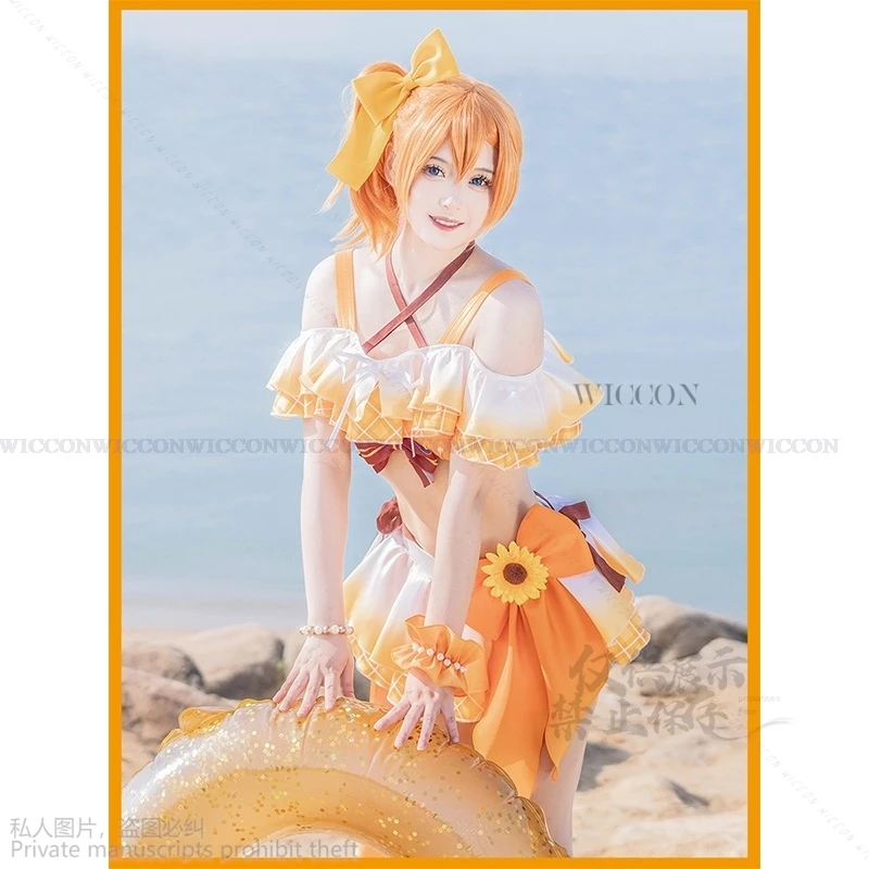 Love Live Days μ's  Characters Kousaka Honoka Minami Kotori Sonoda Umi Ayase Eli Swimsuit Swimwear Anime Cosplay Costumes Lolita