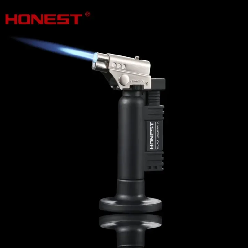 HONEST Two Types Of Flames Welding Gun Gas Lighter Safety Lock Switch Jet Fire Open Fire Switching BBQ Kitchen Cigar Lighters