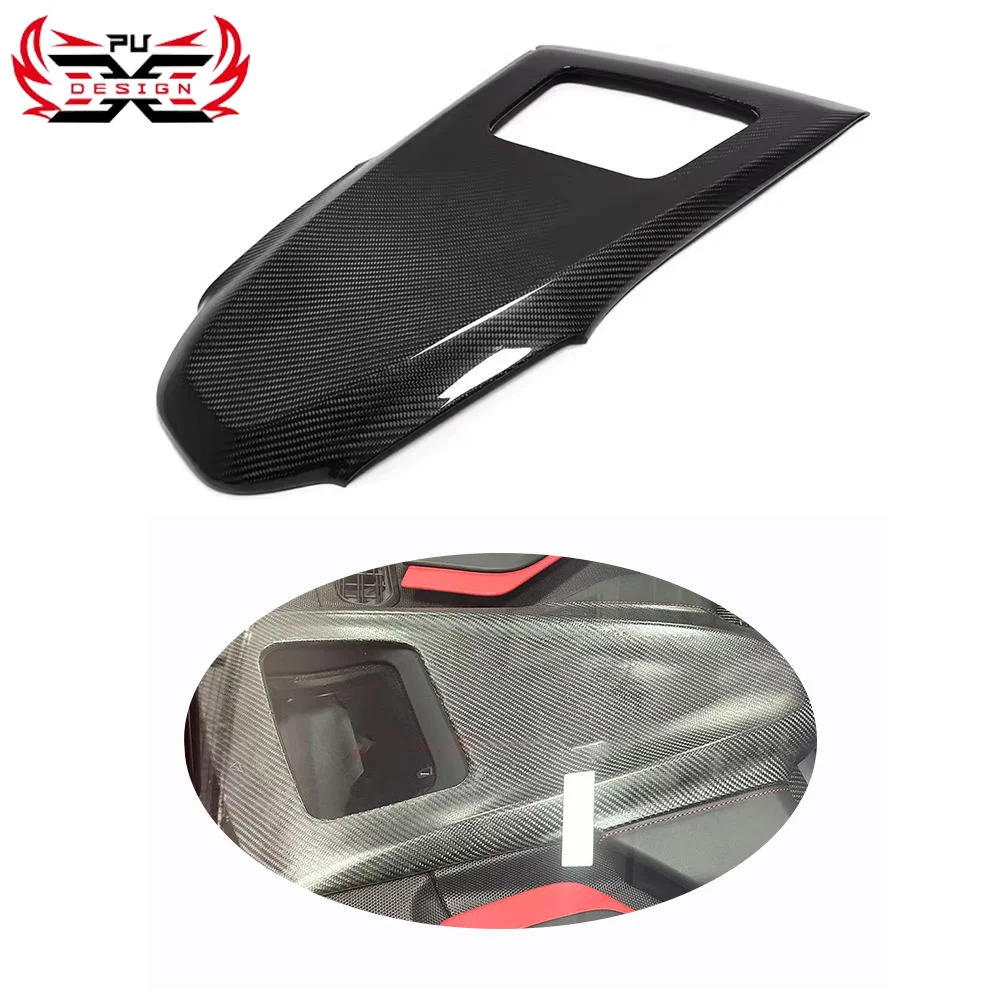 

Dry Carbon Fiber Center Console Dashboard Instrument Panel Trim For Corvette C8