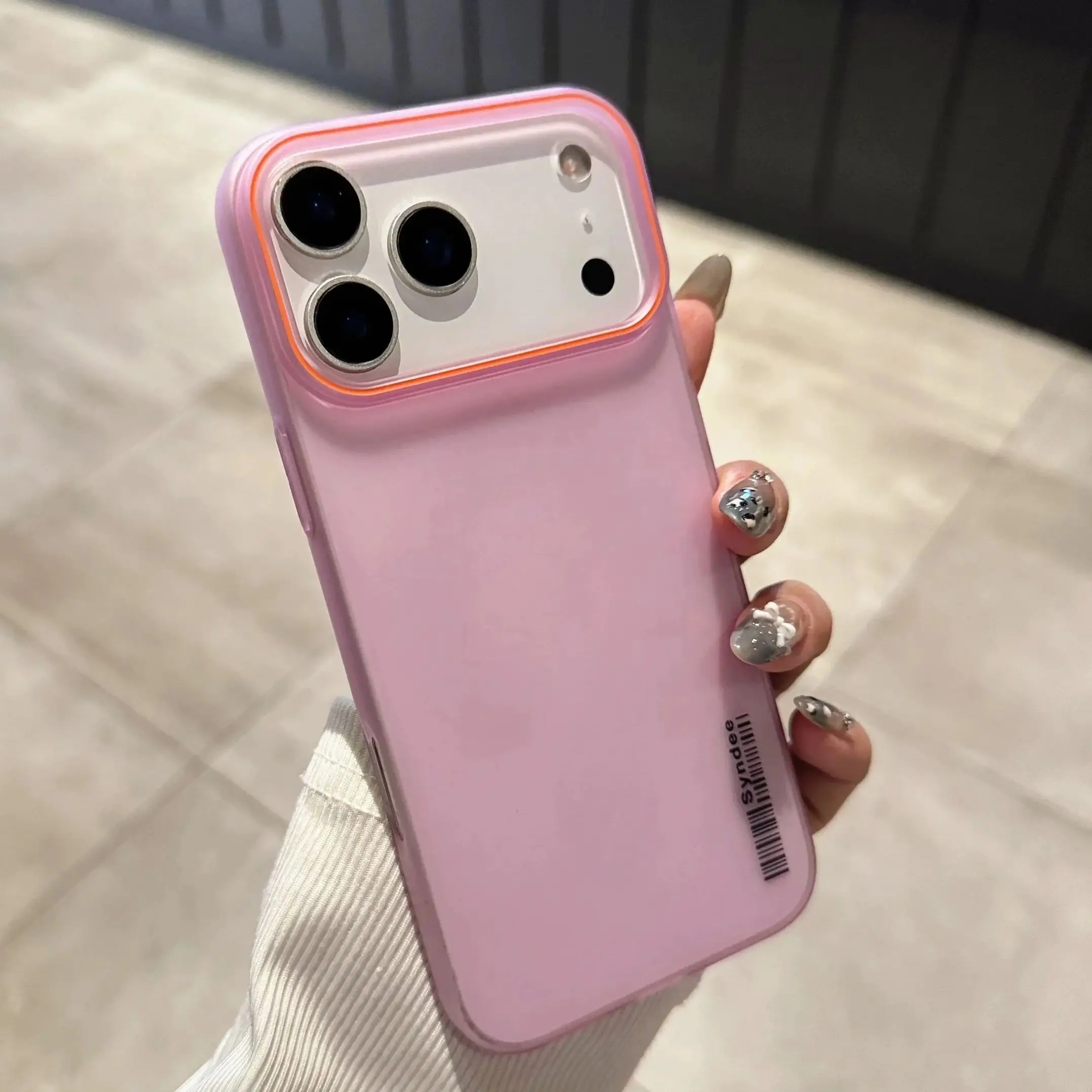 Ultra Thin Frosted Barcode Phone Case For iPhone 17 Air 16 16E 14 15 13 12 11 Pro XR X XS Max 8 7 Plus Translucent PC Hard Cover