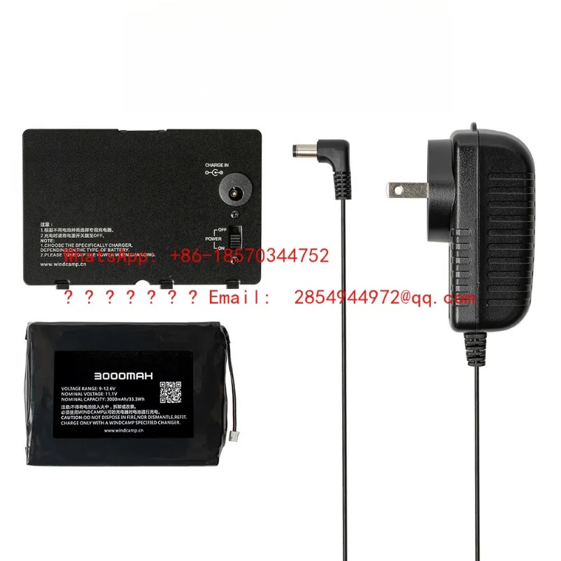 L     FT-818 817 Lithium Battery + Charging Hatch Cover + Charger Three-piece Set