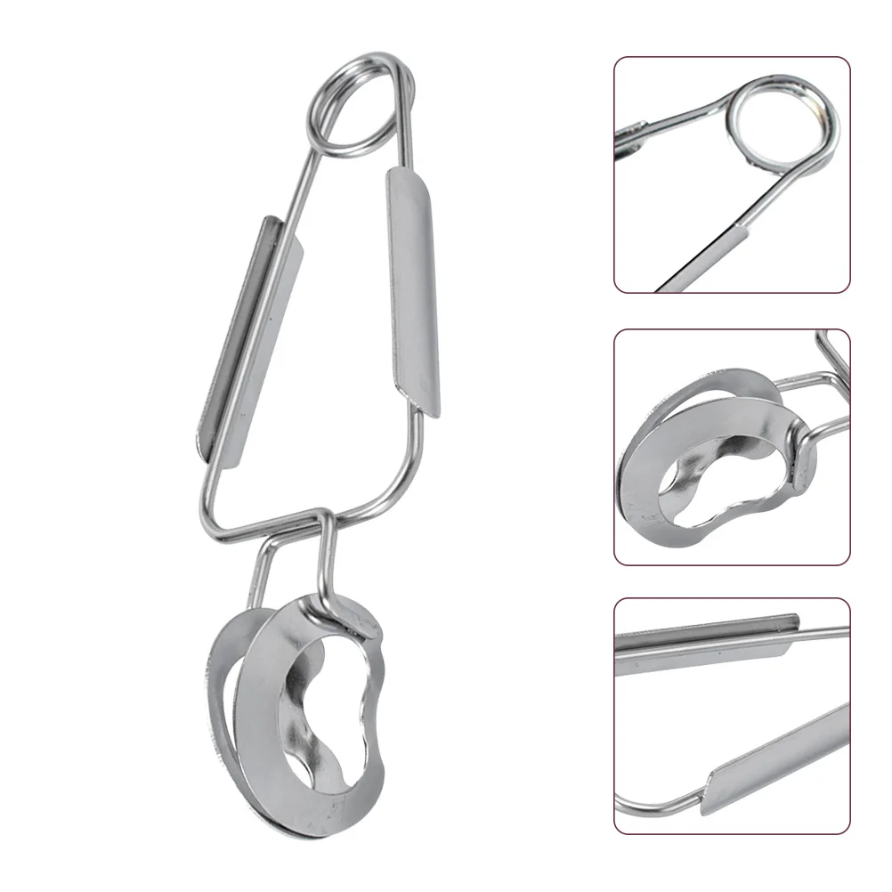 4 Pcs Stainless Steel Conch Clip Kitchen Utensils Spring Snail Tong Tongs Escargot Shellfish Food Serving Clamp