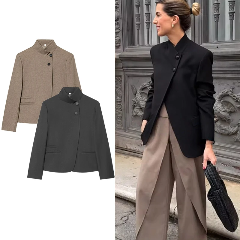 

Spring New Women's Blazers Jackets 2026 Fashion Loose Elegant Women's Office Jackets Blouse Chic Young Street Warm Blazers Coats