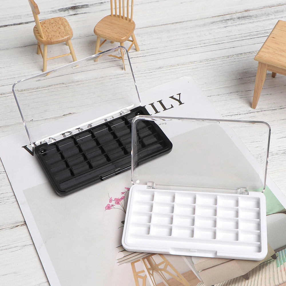 24칸 파우더 홀더 립밤 용기 메이크업 팔레트 화장품 도구 리필 가능한 팔레트 빈 아이섀도우 디쉬