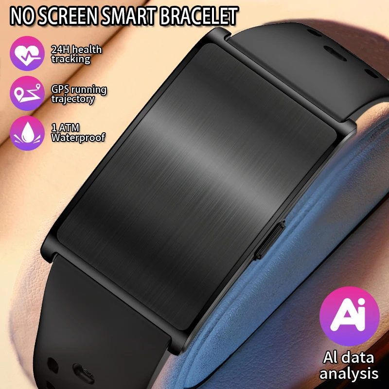 Pulsera Inteligente Deportiva con Análisis de IA, Ultraligera, Podómetro, Monitor de Actividad Física sin Pantalla, GPS, Monitor de Frecuencia Cardíaca y VFC 2026
