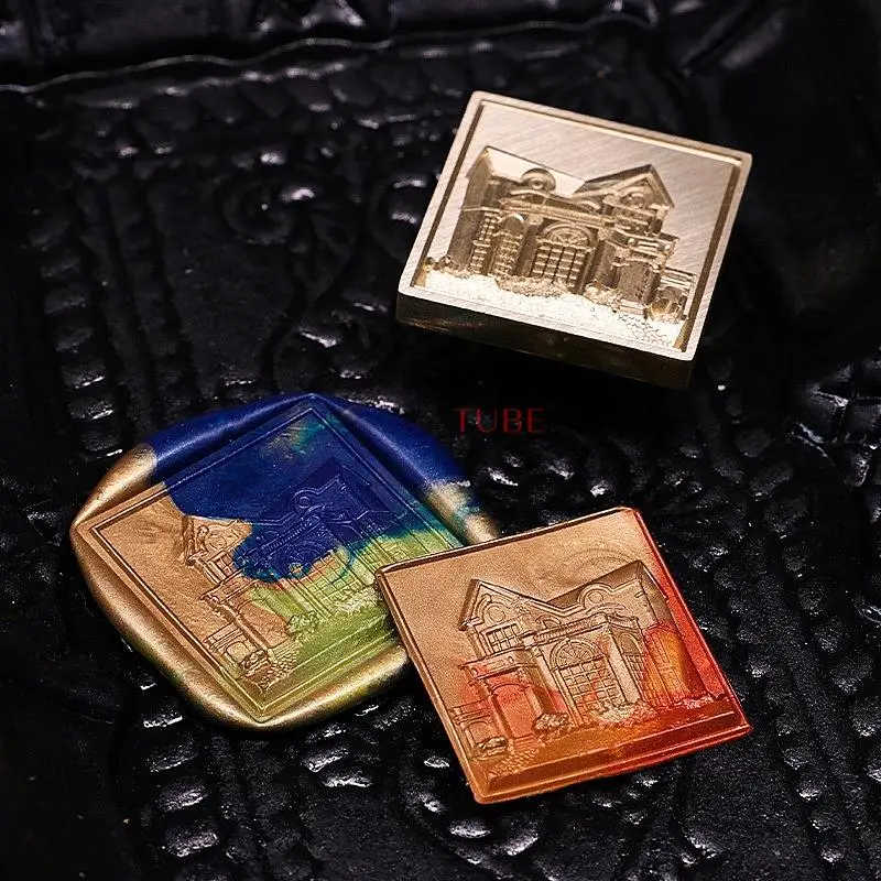 Famous Oil Paintings 3D Embossed Wax Seal Stamp Multilayer Mona Lisa Van Gogh Self-Portrait DIY Gift Greeting Card Decoration image 5