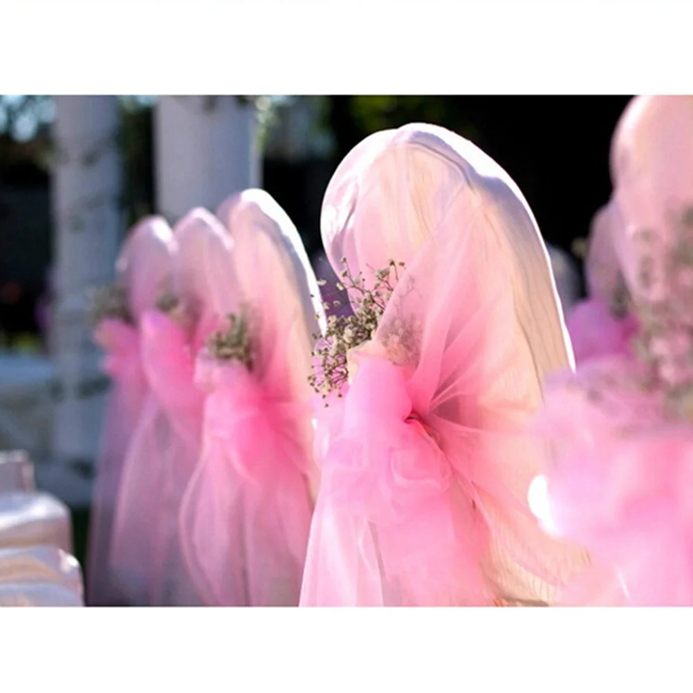 

8M 48Cm Organza Roll Fabric Light Pink For Wedding Party Decor Bows Table Sash Draping Balloon Topiary Craft Projects