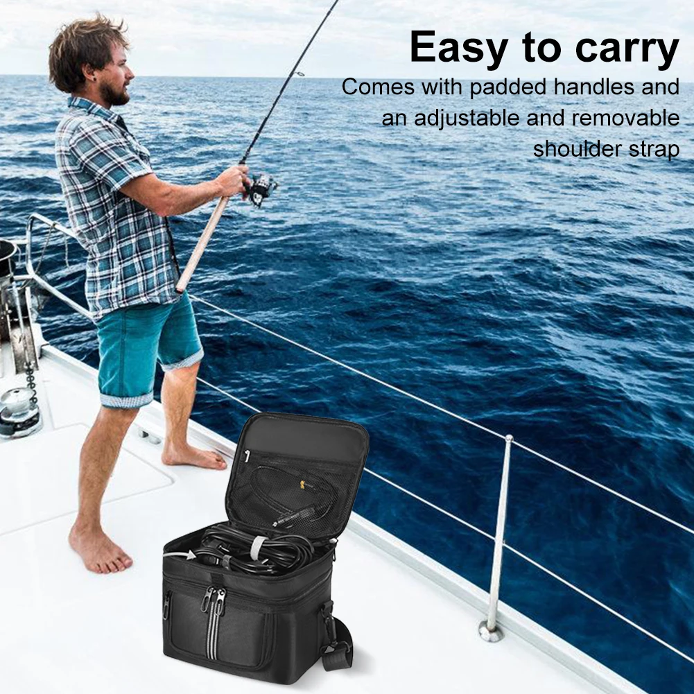 Carrying Case for Ef Ecoflow River 2 Storage Case Travel Carrying Bag Travel Storage Bag Waterproof with Shoulder Strap & Handle