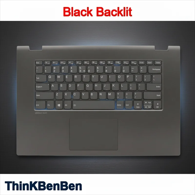 

Black Upper Palmrest Cover Backlit for Ideapad Keyboard Flex C340 15 15IIL 15IWL 15IML 5CB0S17633 5CB0S17630