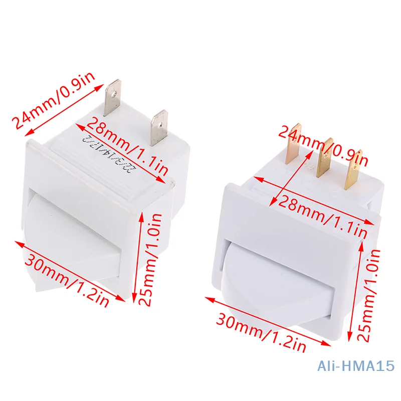 2-pin/3-pin plug Refrigerator Door Light Switch Parts Control Lighting Compatible With Rongsheng Hisense
