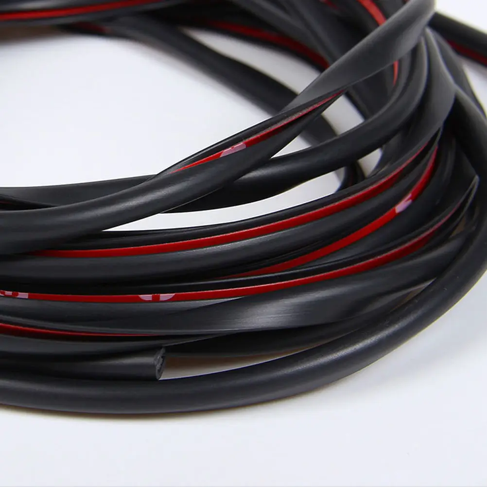 5M Car Door Guards for Sedan Invisible Slim PVC Door Trim Seal Strip Heat Resistant Abrasion Proof Waterproof Easy Install