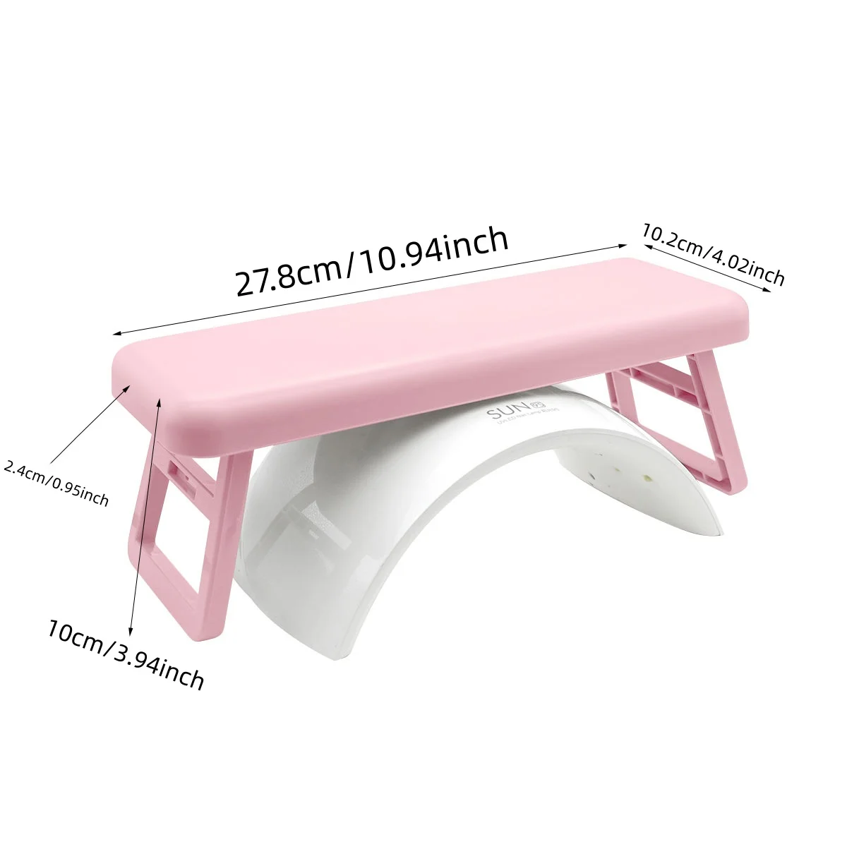 1 個折りたたみ式ネイルアートハンド枕マット付きマニキュア練習クッションホルダーアクリルジェルネイルサロンテーブルスタンド快適